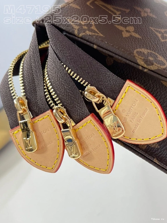Affordable Toilet VUITTON LOUIS Trio Pouch-25*20*5.5cm 0814